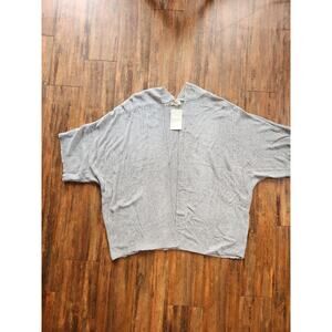 NWT Ee:some dohlman sleeve gray cardigan womens size 1x/2x
